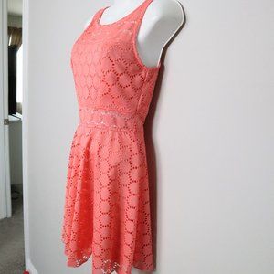 Peach floral Trixxi dress size 5